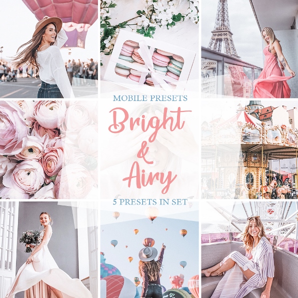 Bright & Airy Mobile Presets